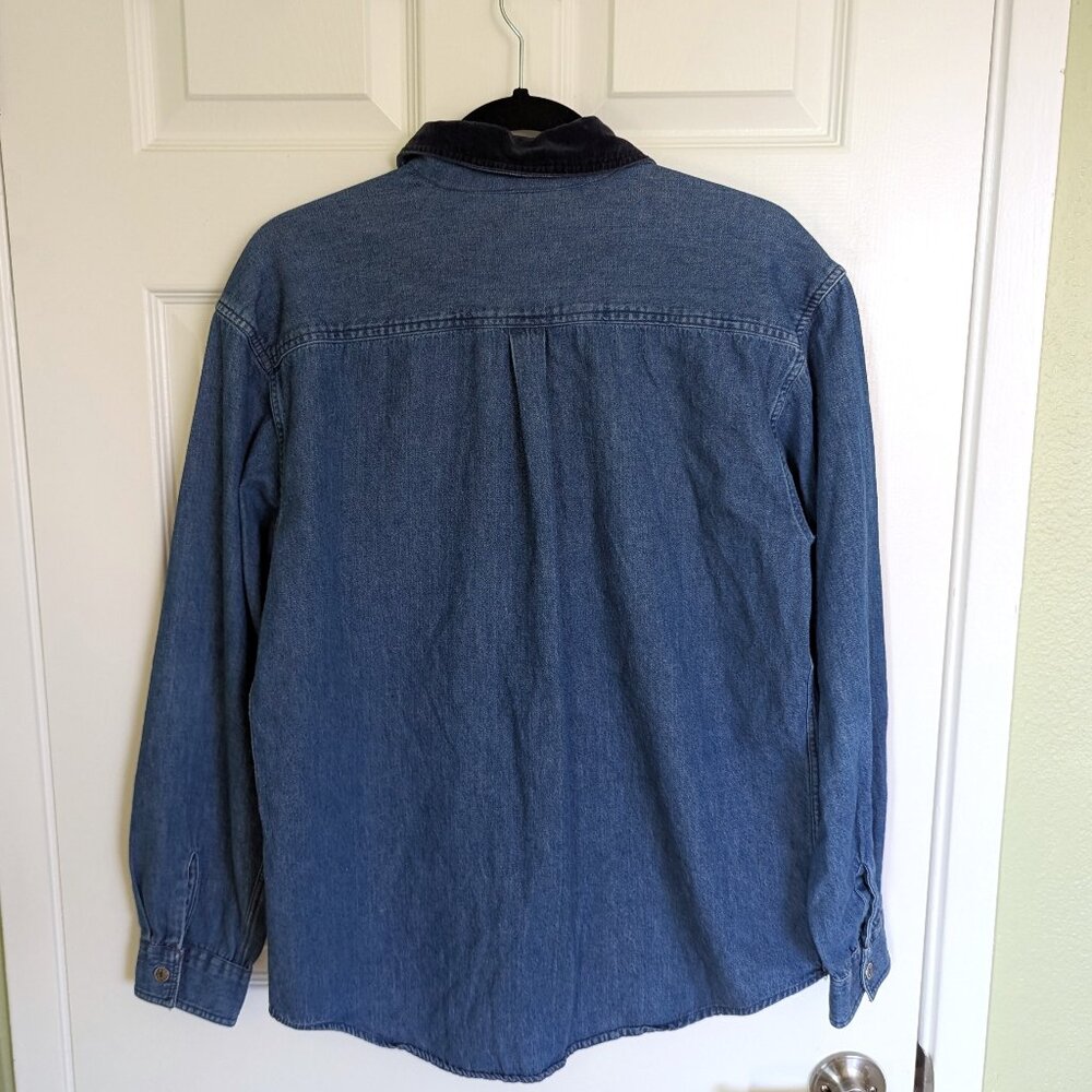 Vintage Casey & Max Floral Denim Shirt - Picture 2 of 5